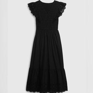 NWT Gap Ruffle Sleeve Smocked Midi Dress - Size Large